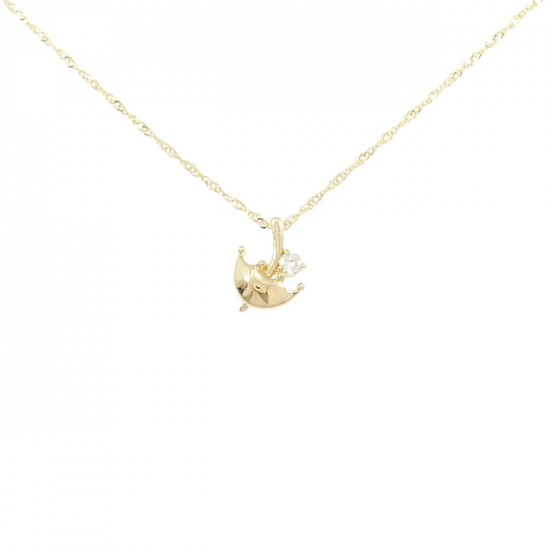 K18YG Dây chuyền kim cương hình ô 0.05CT - Hàng hiệu Chính hãng 859901