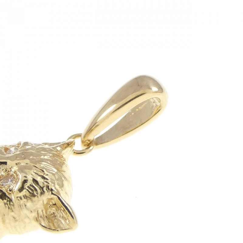 K18YG Mèo Kim Cương Dây Chuyền 0.01CT - Hàng hiệu Chính hãng 866013