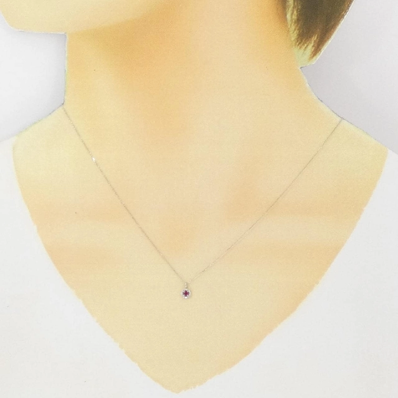 Dây chuyền ruby PT900 0.04CT - Hàng hiệu Chính hãng 861370