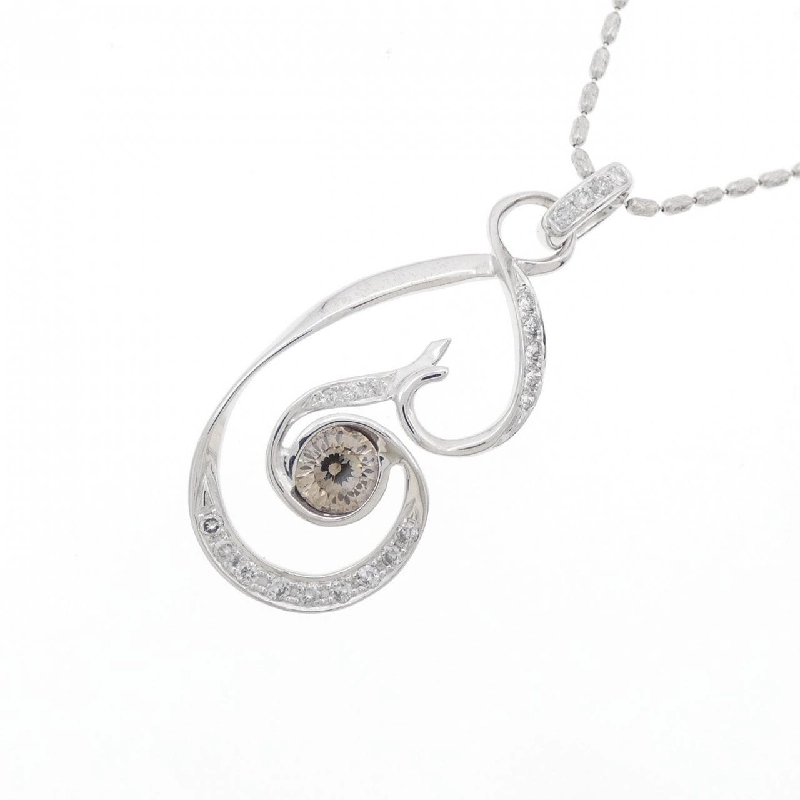 K18WG Dây chuyền kim cương 0.648CT - Hàng hiệu Chính hãng 860921