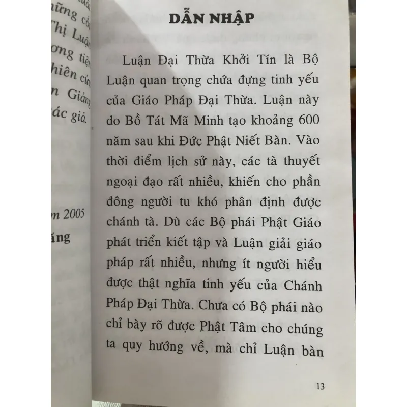 Khai thị luận - Đại thừa khởi tín - Thích Huệ Đăng 1009727