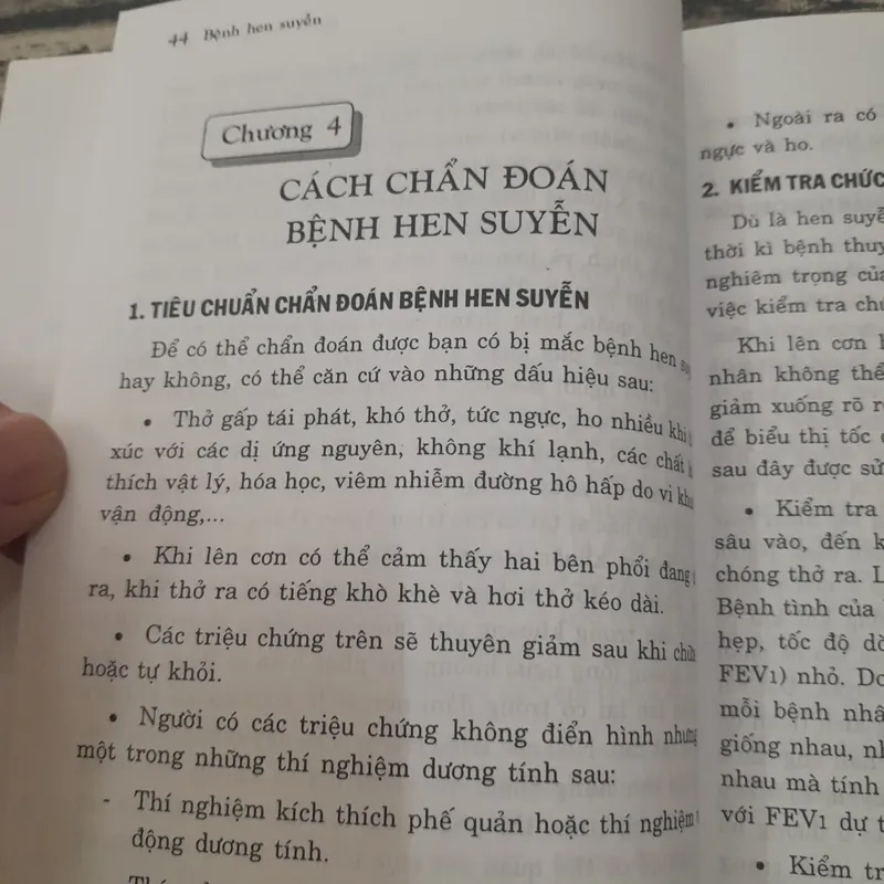 Tìm hiểu về bệnh Hen Suyễn. Thời Quốc Triều. Saigonbook dịch 694036