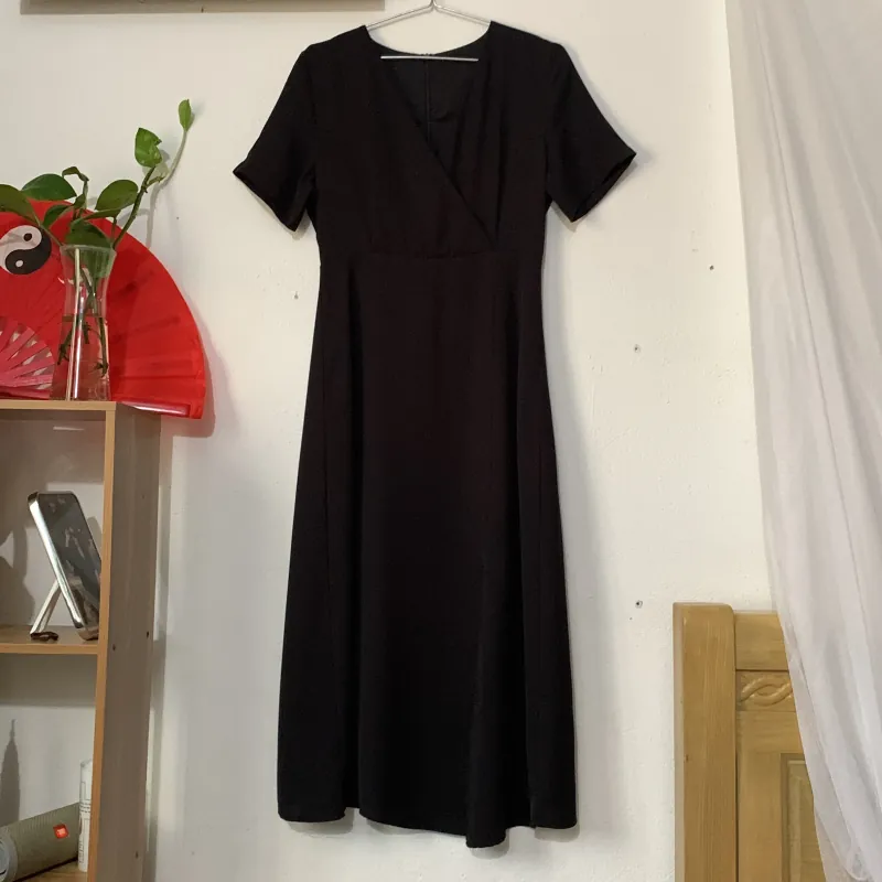 Đầm lụa chéo 972983