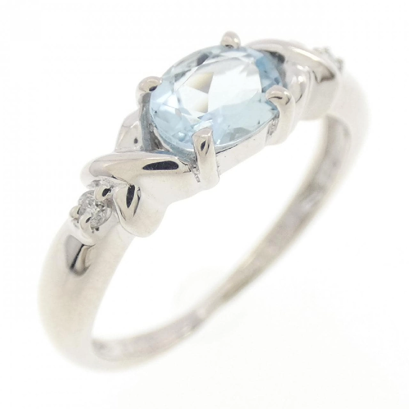 Nhẫn Aquamarine K18WG - Hàng hiệu Authentic 849452