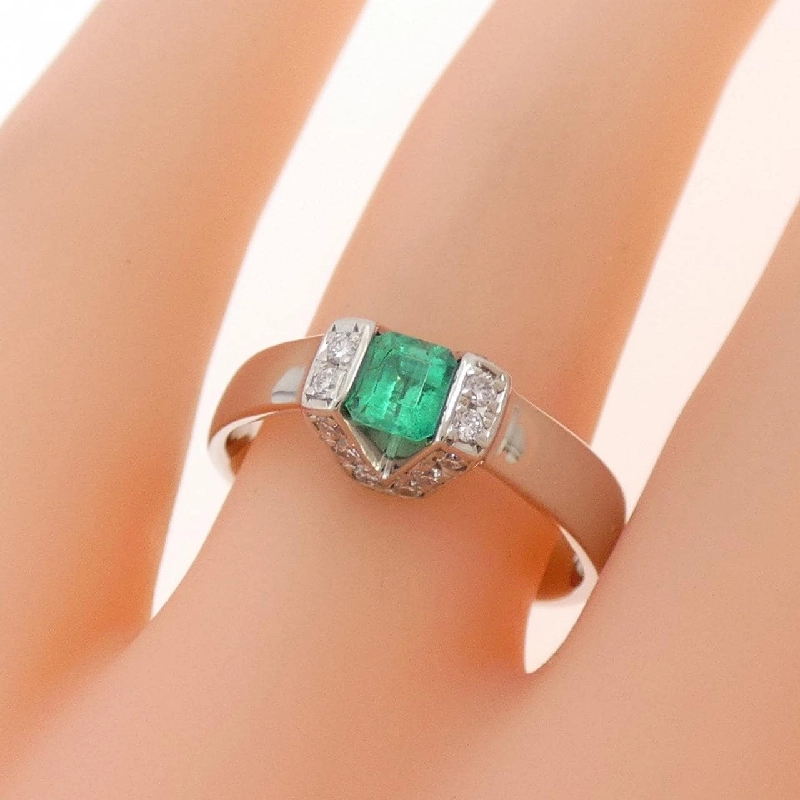 Nhẫn Emerald PT900 0.29CT - Hàng hiệu Chính hãng 849264