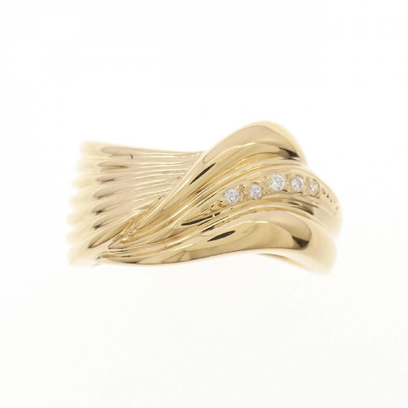 Nhẫn kim cương K18YG 0.02CT 668376