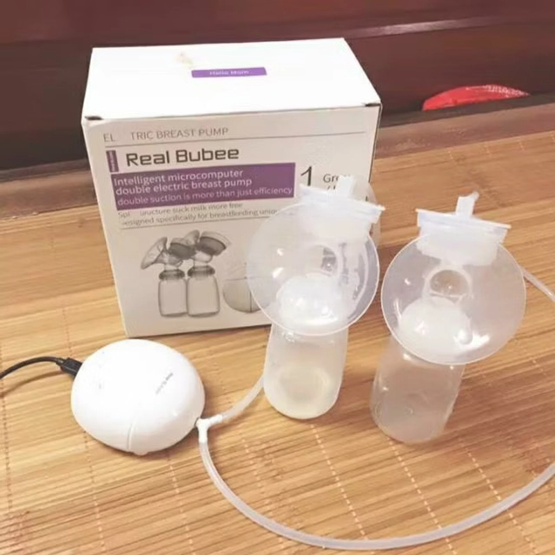 Máy hút sữa điện đôi Real Bubee ( Có chế độ massa kích sữa, Hút êm ái như em bé bú ) 521376