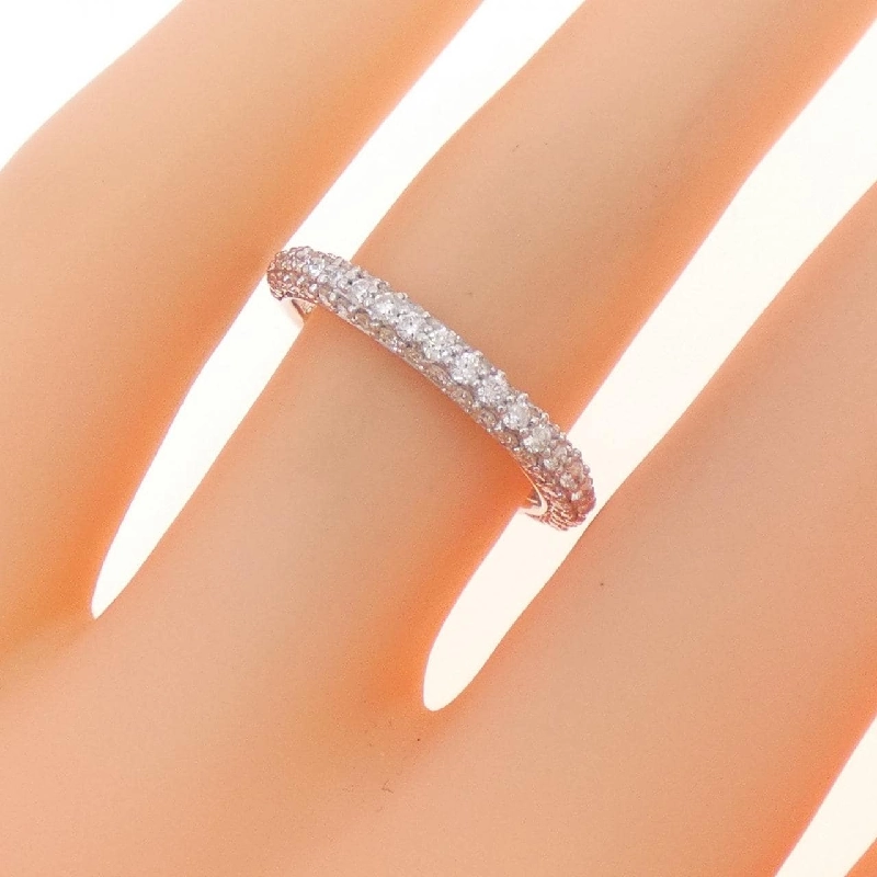 Nhẫn kim cương Pave K18WG 0.61CT 669690