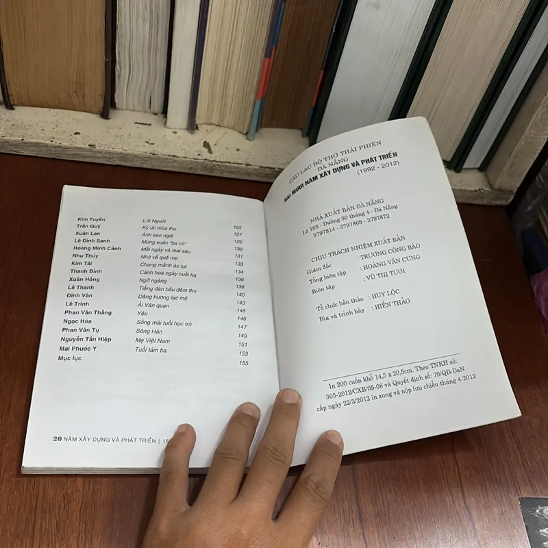 II Câu Lạc Bộ Thái Phiên Thành Phố Đà Nẵng: Thơ _ 20 Năm Xây Dựng Và Phát Triển 1992•2012 591616