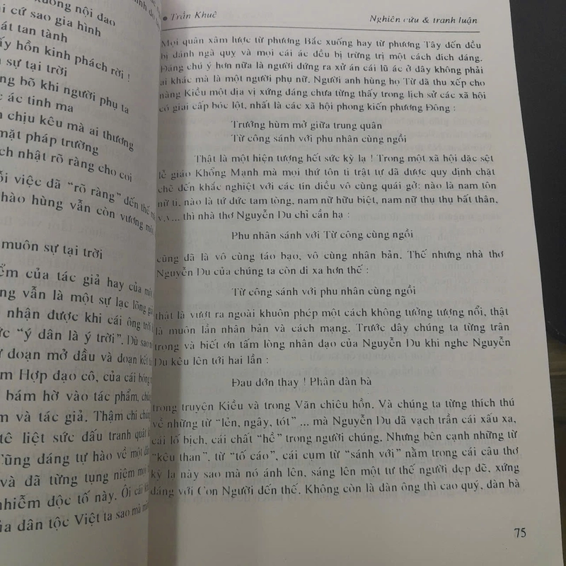 NGHIÊN CỨU VÀ TRANH LUẬN - TRẦN KHUÊ 502764