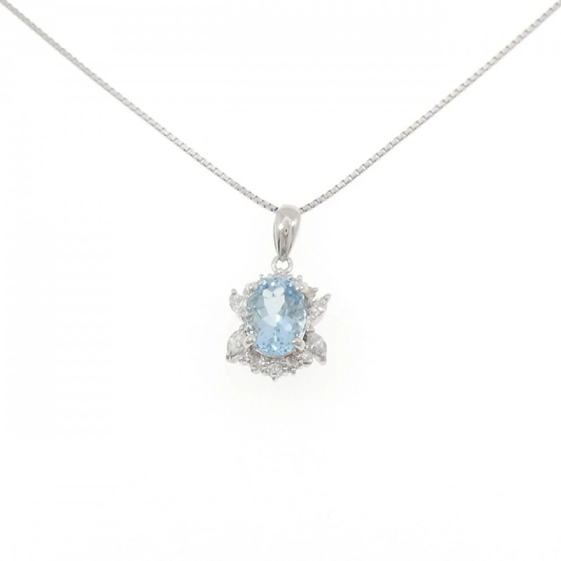 Dây chuyền Aquamarine PT900/PT850 1.289CT - Hàng hiệu Chính hãng 858598