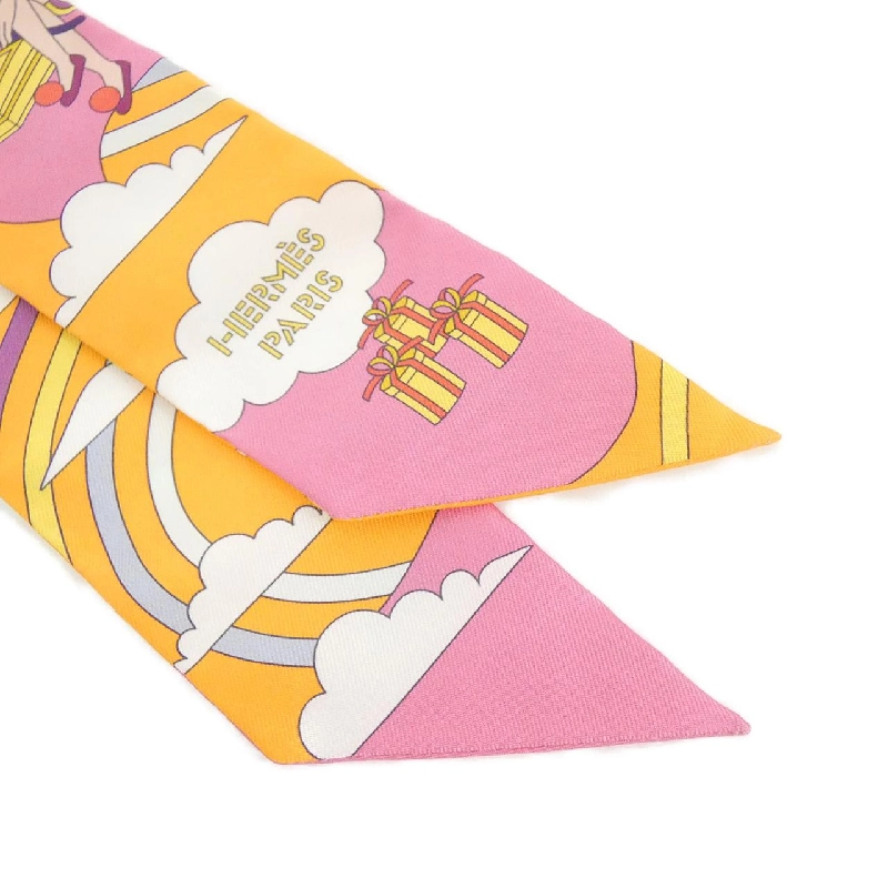 【Sản phẩm chưa sử dụng】Khăn quàng cổ Hermès CARRES VOLANTS Twilly 063849S 624804