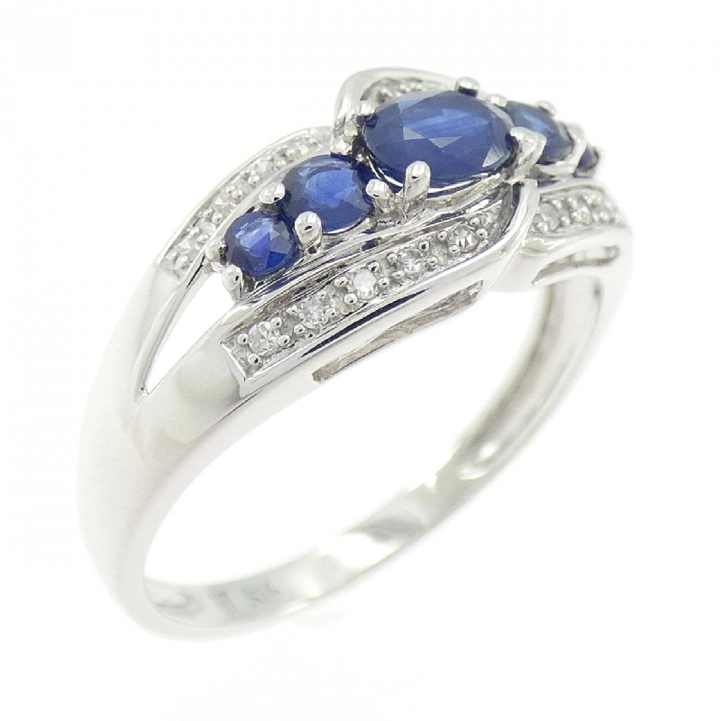 Nhẫn Sapphire K14WG 665650