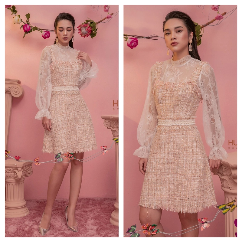 Váy tweed HUONG BOUTIQUE ( kèm áo ren) 379187