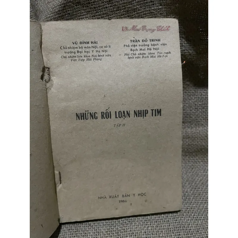 Những rối loạn nhịp tim - Vũ Đình Hải- Trần Vũ Trinh -1984 933021