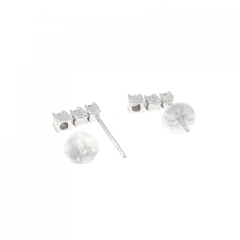 K18WG Ba viên kim cương bông tai 0.20CT - Hàng hiệu Chính hãng 869373