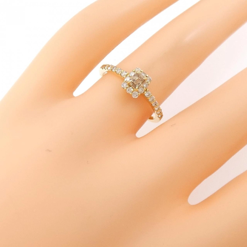 【Sản phẩm mới】Nhẫn kim cương K18YG 0.55CT 671156
