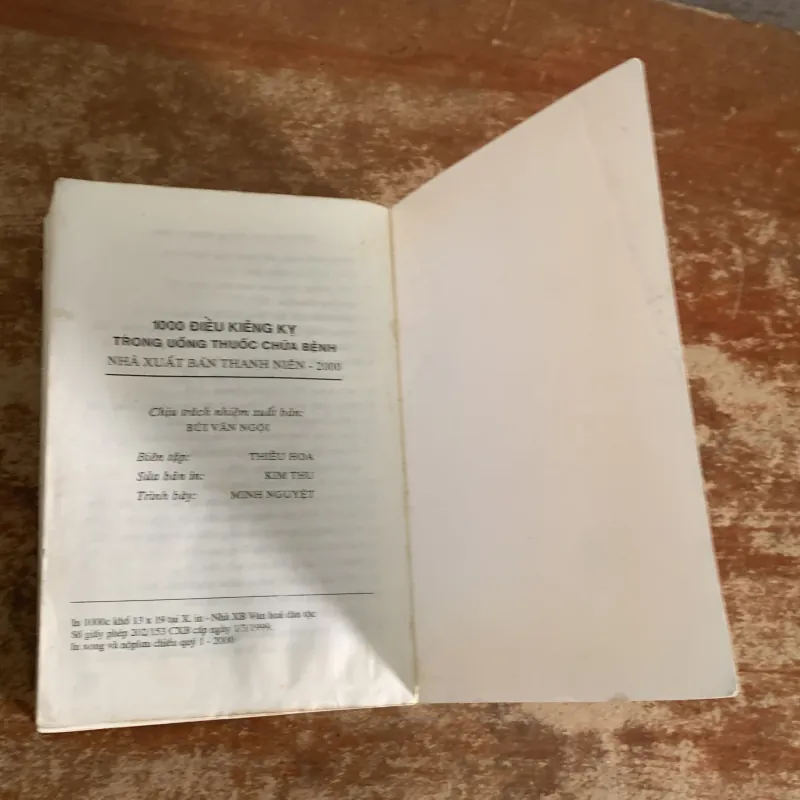 1000 ĐIỀU KIÊNG KỴ TRONG UỐNG THUỐC CHỮA BỆNH & PHÒNG CHỮA CÁC BỆNH THƯỜNG MẮC TRONG GĐ  787307