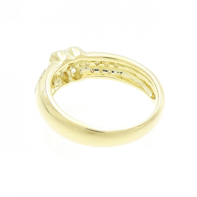 Nhẫn kim cương hoa K18YG 0.50CT 673217