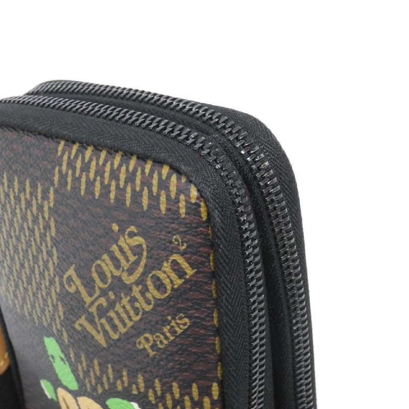 Túi đeo vai Louis Vuitton Damier Giant (LV Squared) Double Phone Pouch N40377 - Hàng hiệu Chính hãng 802123