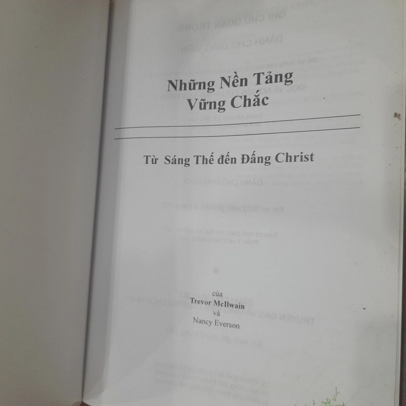 Trevor Mellwain with Nancy Everson - Những nền tảng vững chắc: TỪ SÁNG THẾ ĐẾN CHRIST 548225