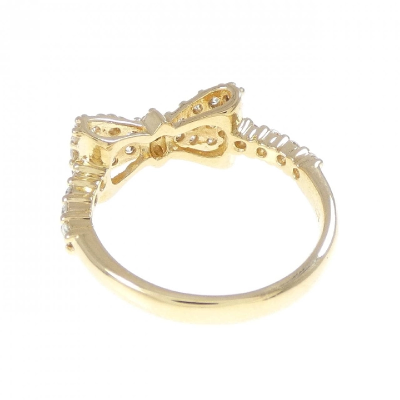 Nhẫn kim cương K18YG hình ruy băng 0.50CT - Hàng hiệu chính hãng 849986