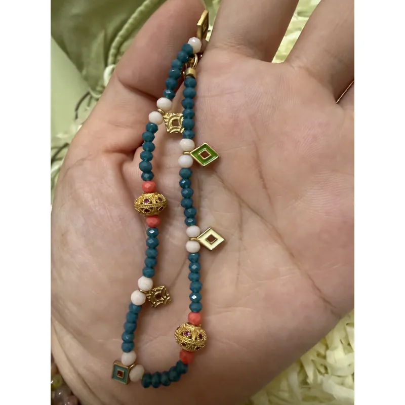 lắc chân đá xanh, size S  700412