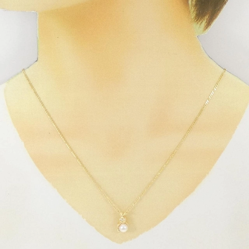 Dây chuyền ngọc trai Akoya 6.2mm K18YG/18KTYG - Hàng hiệu Chính hãng 861051