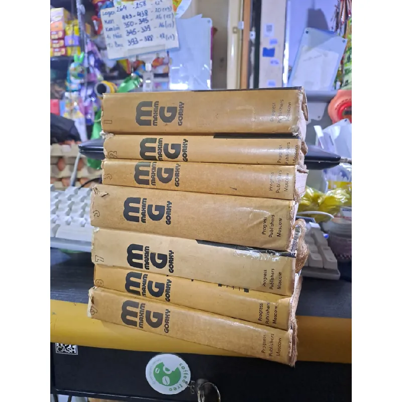 [Sách Cũ SCGR] Maxim Gorky Tập 1,2,3,5,7,8,9 Tiếng anh mới 80% bìa cứng ố DANH NHÂN HCM1709 680348