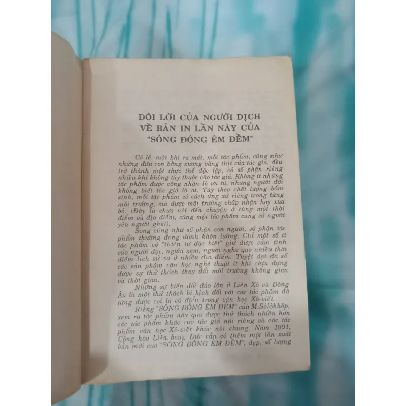 SÔNG ĐÔNG ÊM ĐỀM - MIKHAIN SÔLÔKHÔP (Nguyễn Thụy Ứng dịch) 782742