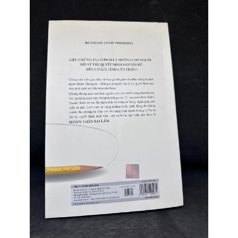 [Phiên Chợ Sách Cũ] Tư Duy Nhanh Và Chậm - Daniel Kahneman 2804, 2020 445718