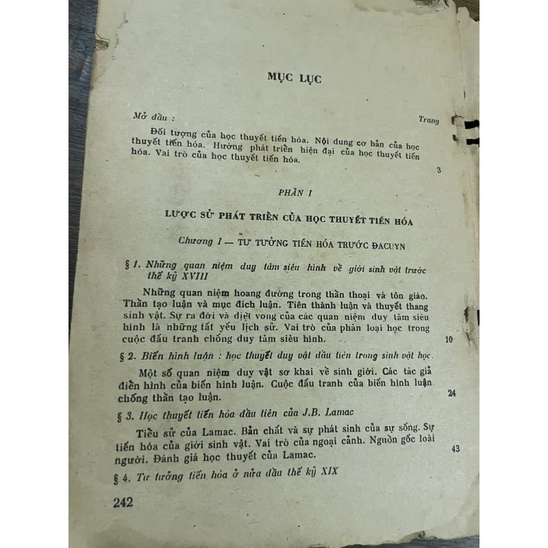HỌC THUYẾT TIẾN HÓA Tập 1 (lược sử phát triển của học thuyết tiến hóa) 601501