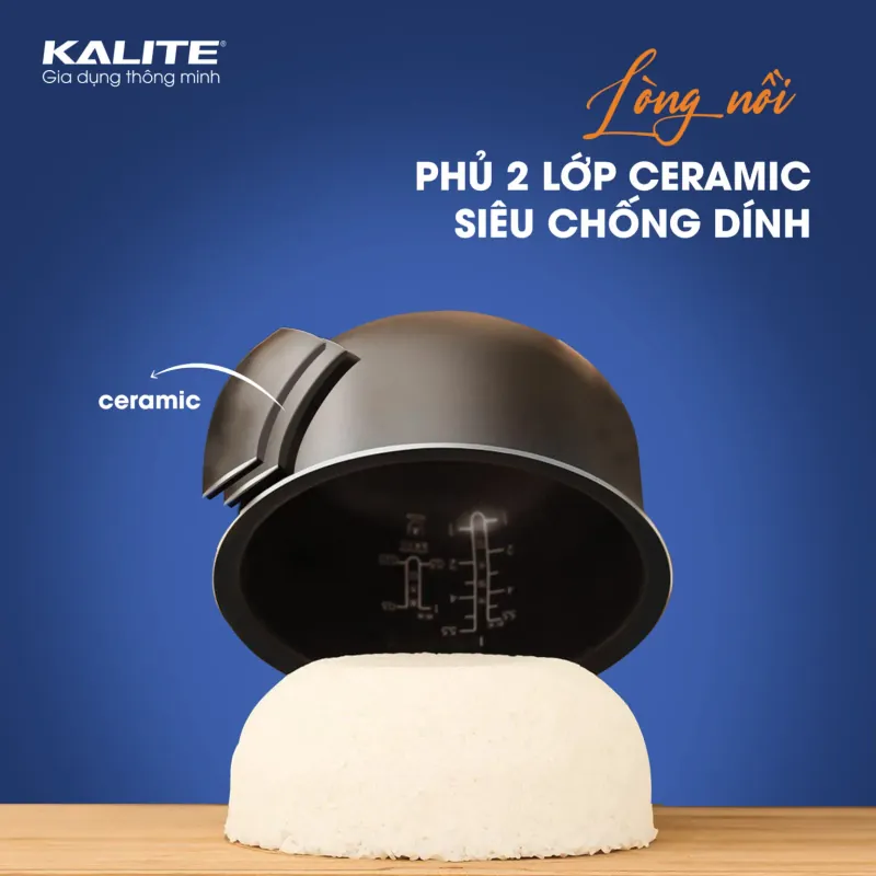 Nồi áp suất điện KALITE KPC4066 4in1 2 lớp Ceramic siêu chống dính 788001