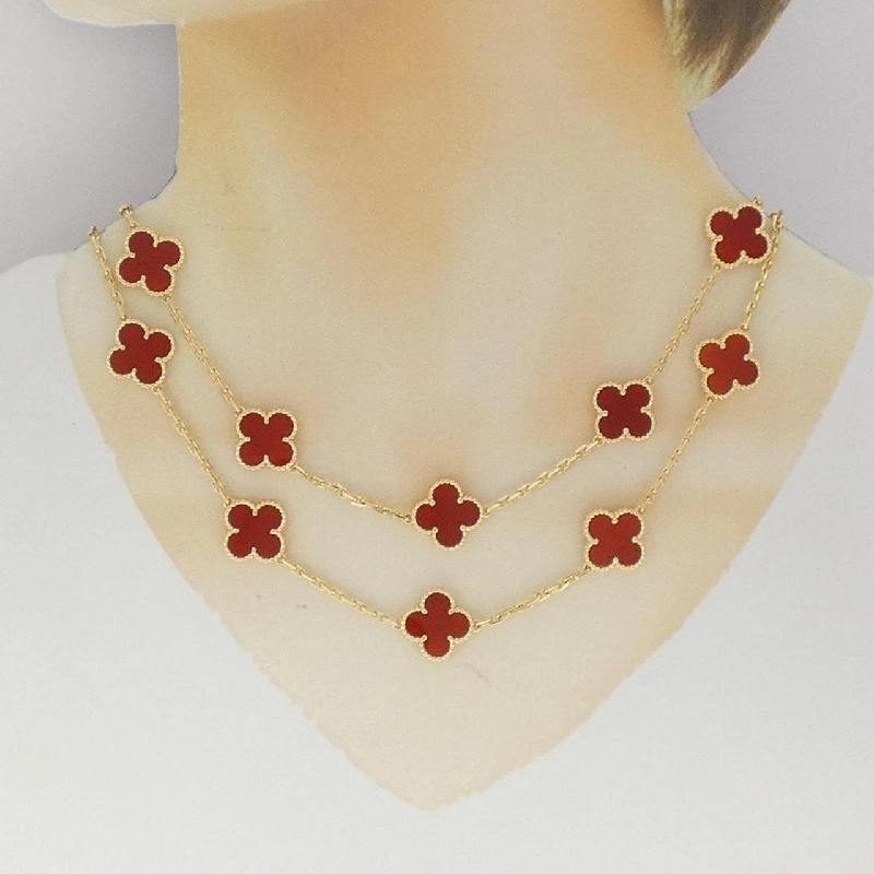 Vòng cổ Van Cleef & Arpels Vintage Alhambra 20 họa tiết - Hàng hiệu Authentic 842056