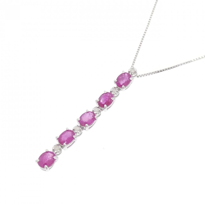 K14WG Ruby Necklace - Hàng hiệu Authentic 861144