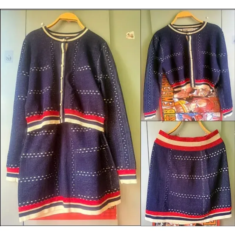 Bộ váy len sợi 698312