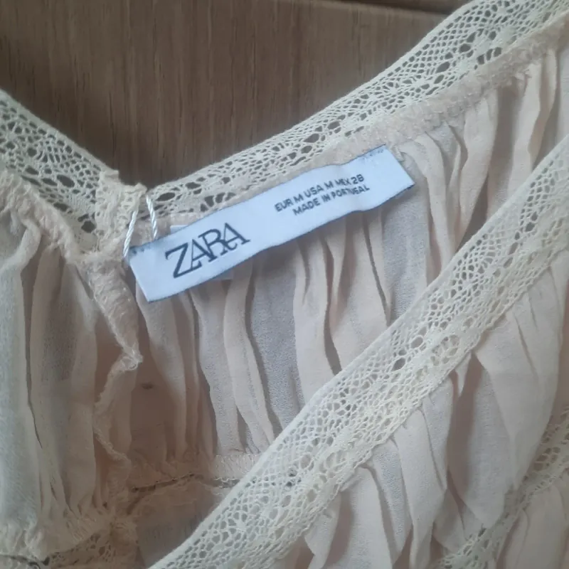 Áo kem hai dây nhún bèo nữ 925585