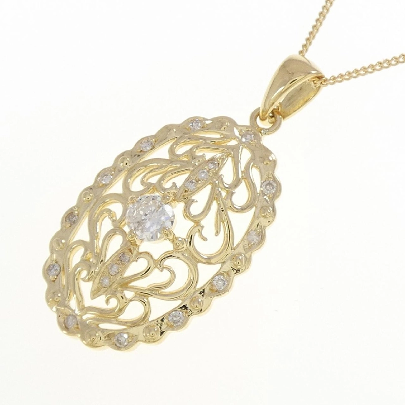 K18YG Dây chuyền kim cương 0.222CT - Hàng hiệu Chính hãng 859784