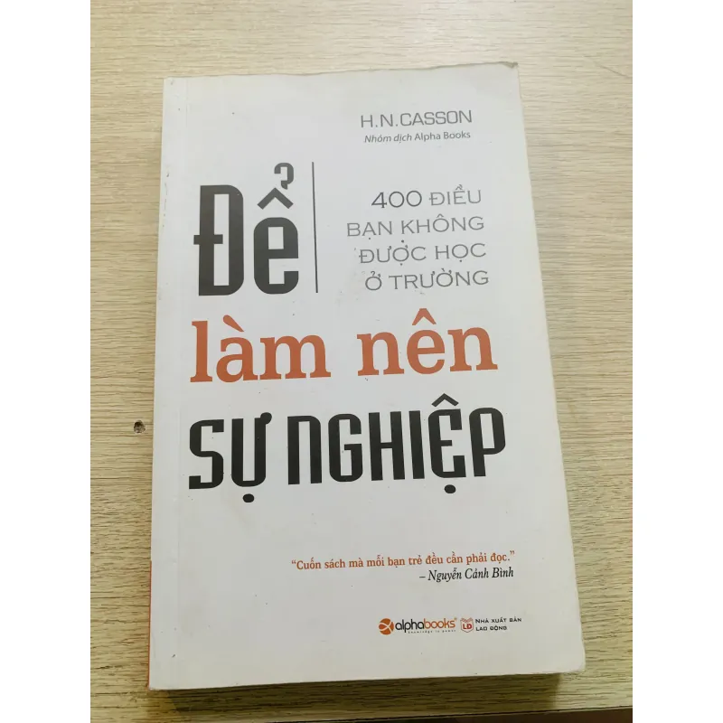 Để làm nên sự nghiệp 936457