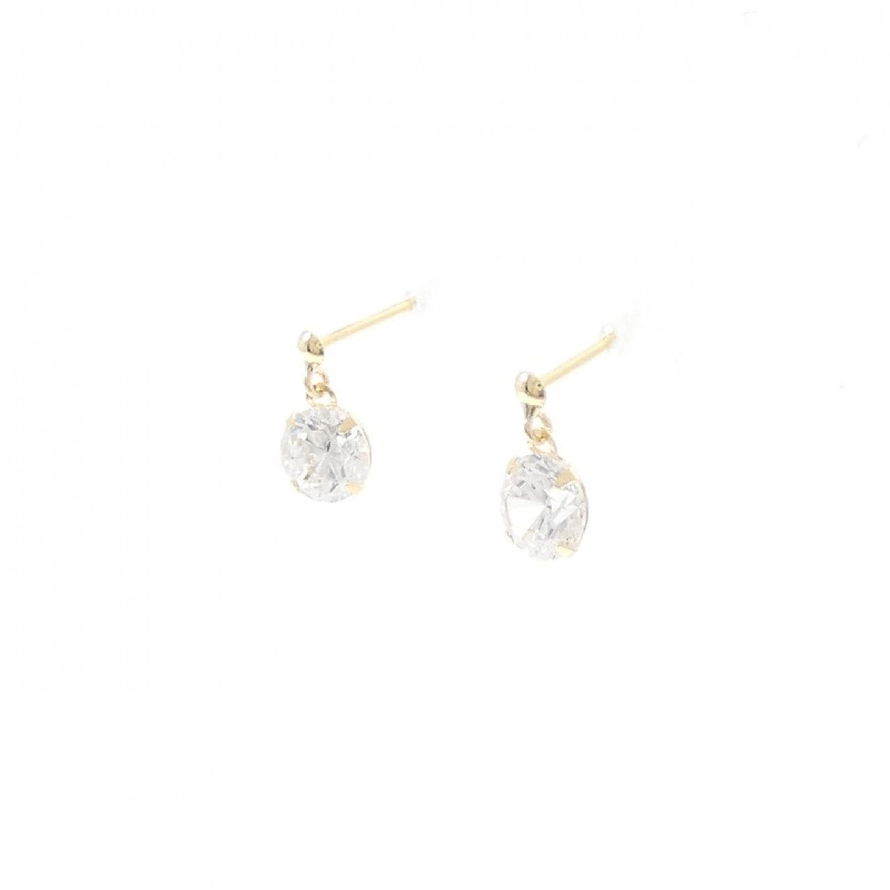 K18YG Bông tai Cubic - Hàng hiệu Chính hãng 872831