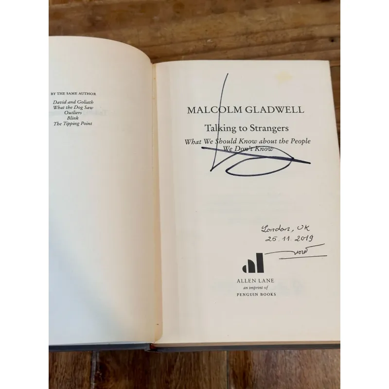 Talking to Strangers - Malcolm Gladwell (Signed, First Edition) 734609