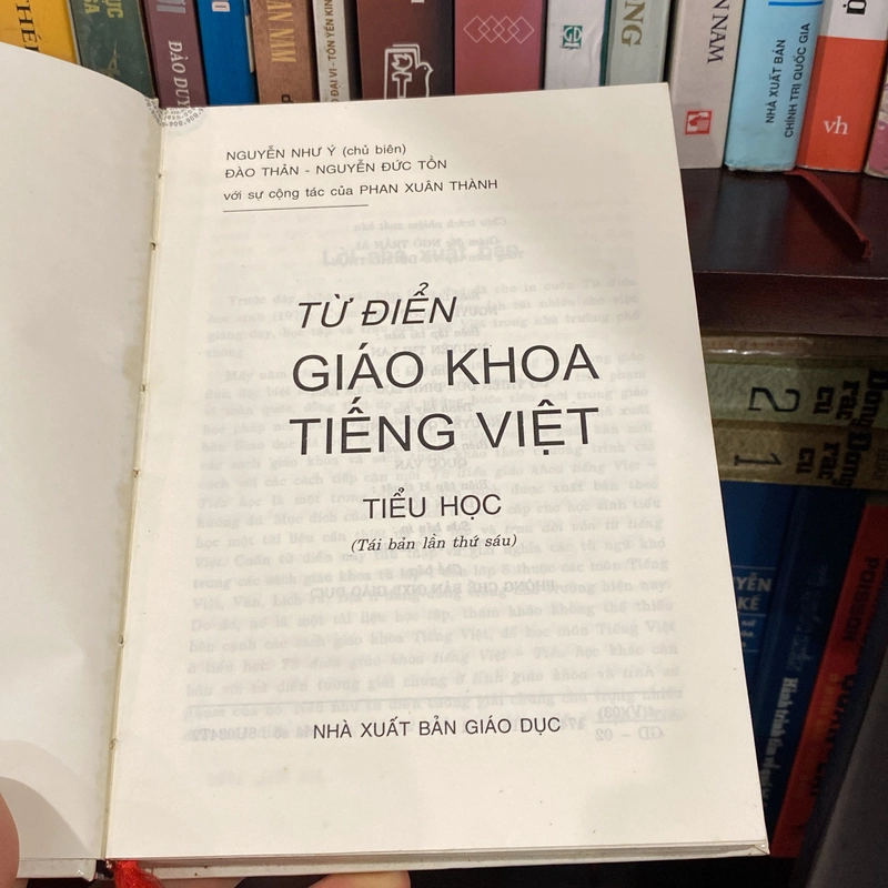 TỪ ĐIỂN GIÁO KHOA TIẾNG VIỆT TIỂU HỌC, BẢN BÌA CỨNG (XB 2002) 543644