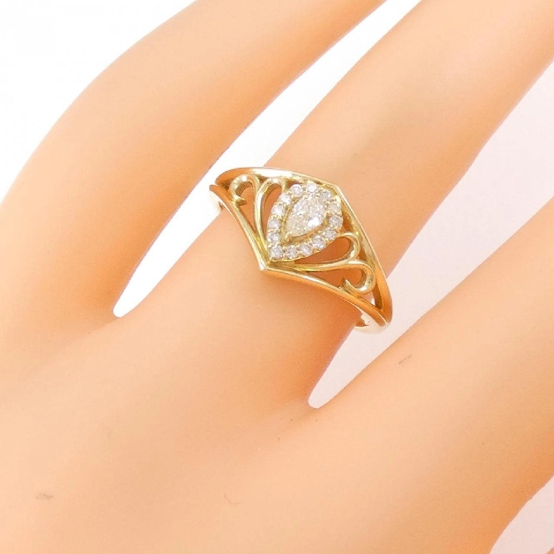 Nhẫn kim cương K18YG 0.17CT - Hàng hiệu Authentic 860219