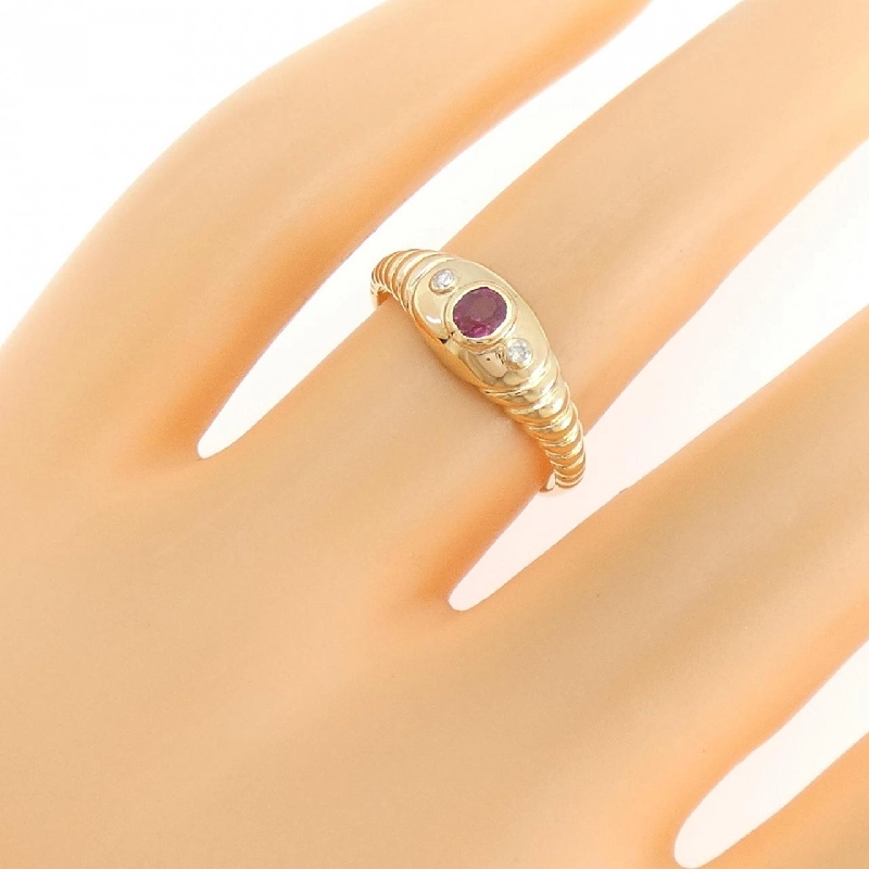 Nhẫn Ruby K18YG - Hàng hiệu Chính hãng 855113