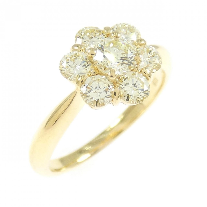 Nhẫn kim cương hoa K18YG 1.04CT - Hàng hiệu Authentic 850090