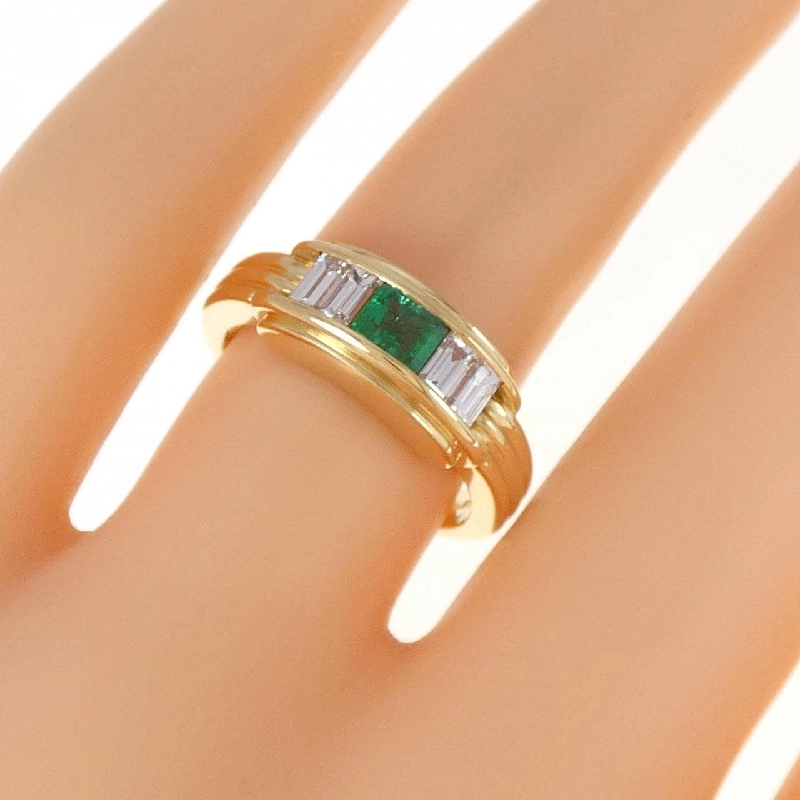 Nhẫn Emerald K18YG 0.34CT 672586