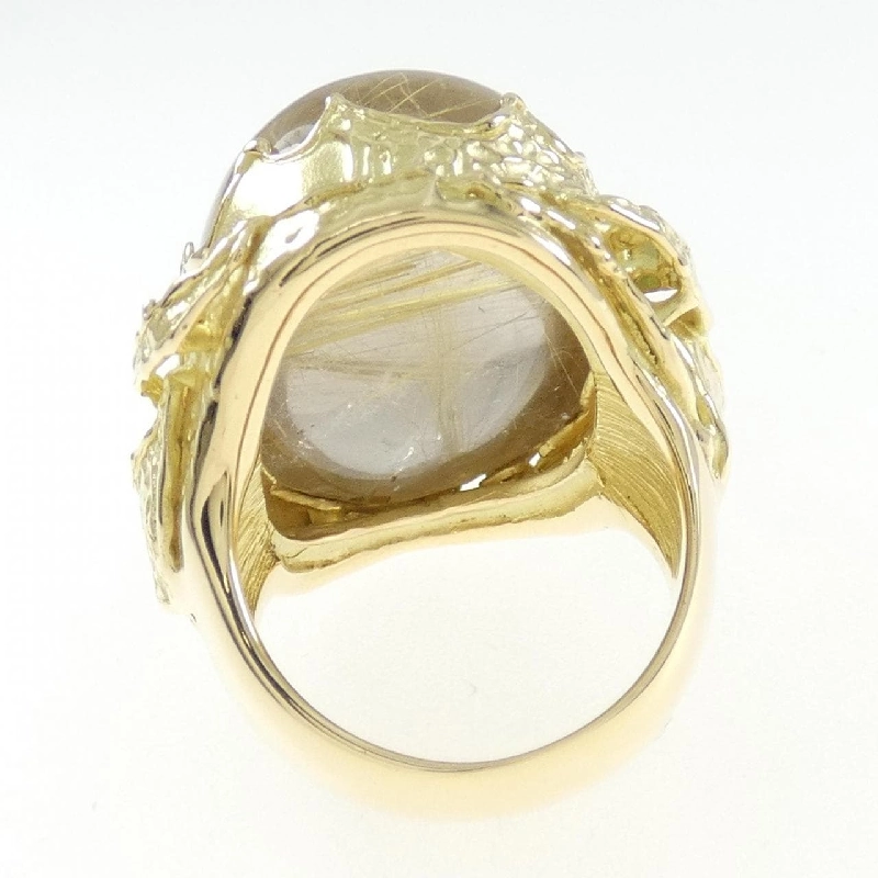 Nhẫn thạch anh rutile K18YG 46.26CT 672251