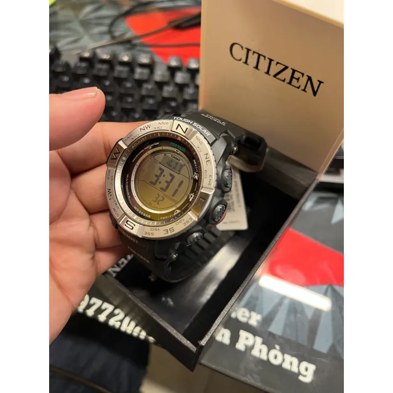 Đồng hồ thể thao Casio Pro Trek PRG-350Y-1DR kim loại dây cao su 1010601