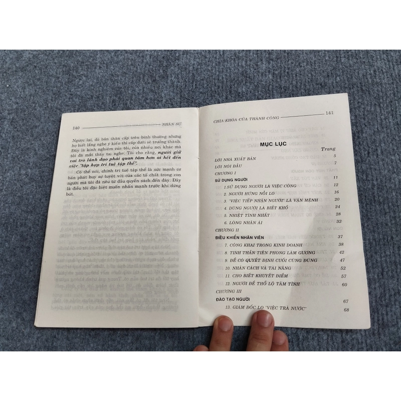 NHÂN SỰ CHÌA KHÓA CỦA THÀNH CÔNG 472328