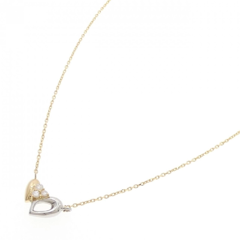 K18YG/PT900 Dây chuyền kim cương 0.10CT - Hàng hiệu Chính hãng 857796